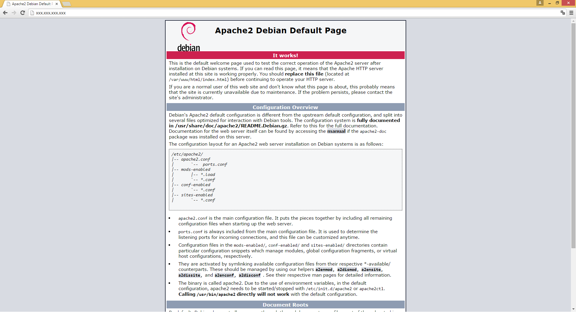 Apache default Page. Apache2 default Page. Apache Welcome Page.